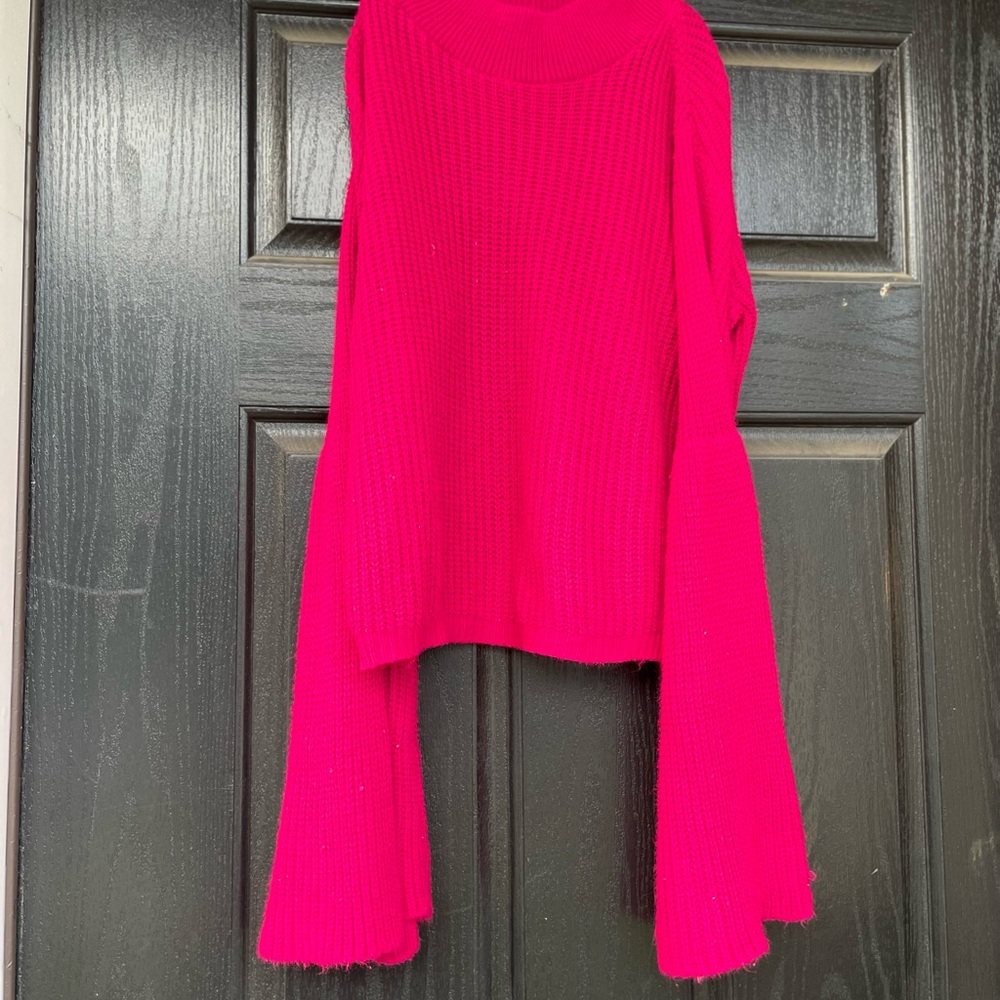 Glamorous Fuchsia Knit Sweater